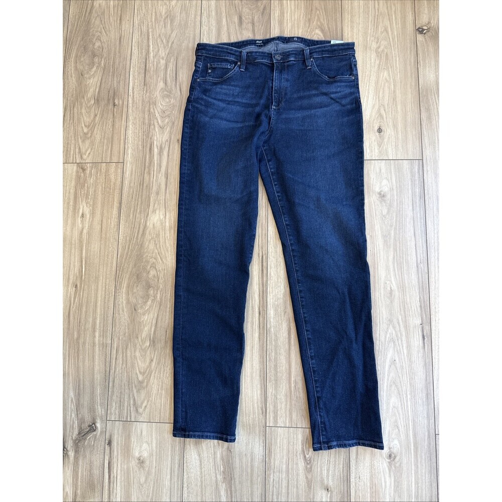 AG Adriano Goldschmied Womens Jeans Blue Sz 32 Reg The Prima Mid Rise Cigarette